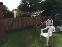 Feather edge fencing